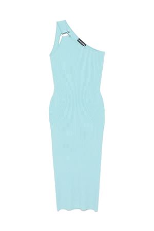 Light blue ribbed midi dress DAVID KOMA | SS25DKKN70DBLUESILVER